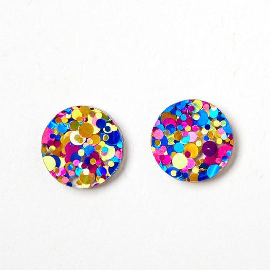 Martha Jean Circle Stud Earrings - CMYK