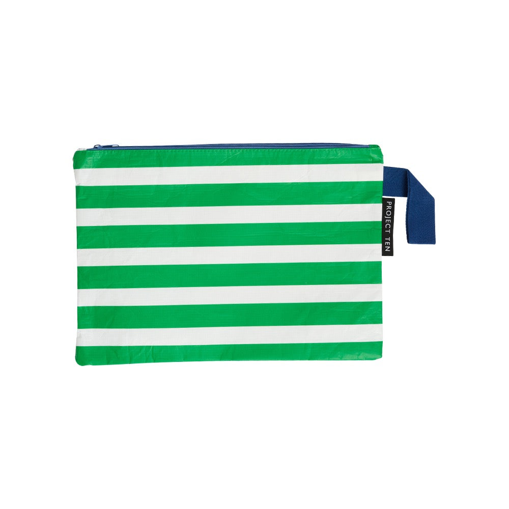 Project Ten Market Stripe Zip Pouch