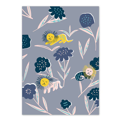 Swan Coastal Press Siesta Lion Card