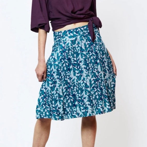 Totem Sereia Skirt Still Sage - ethical brazilian fashion - summer skirts - buy online - Ruck Rover Perth Australia