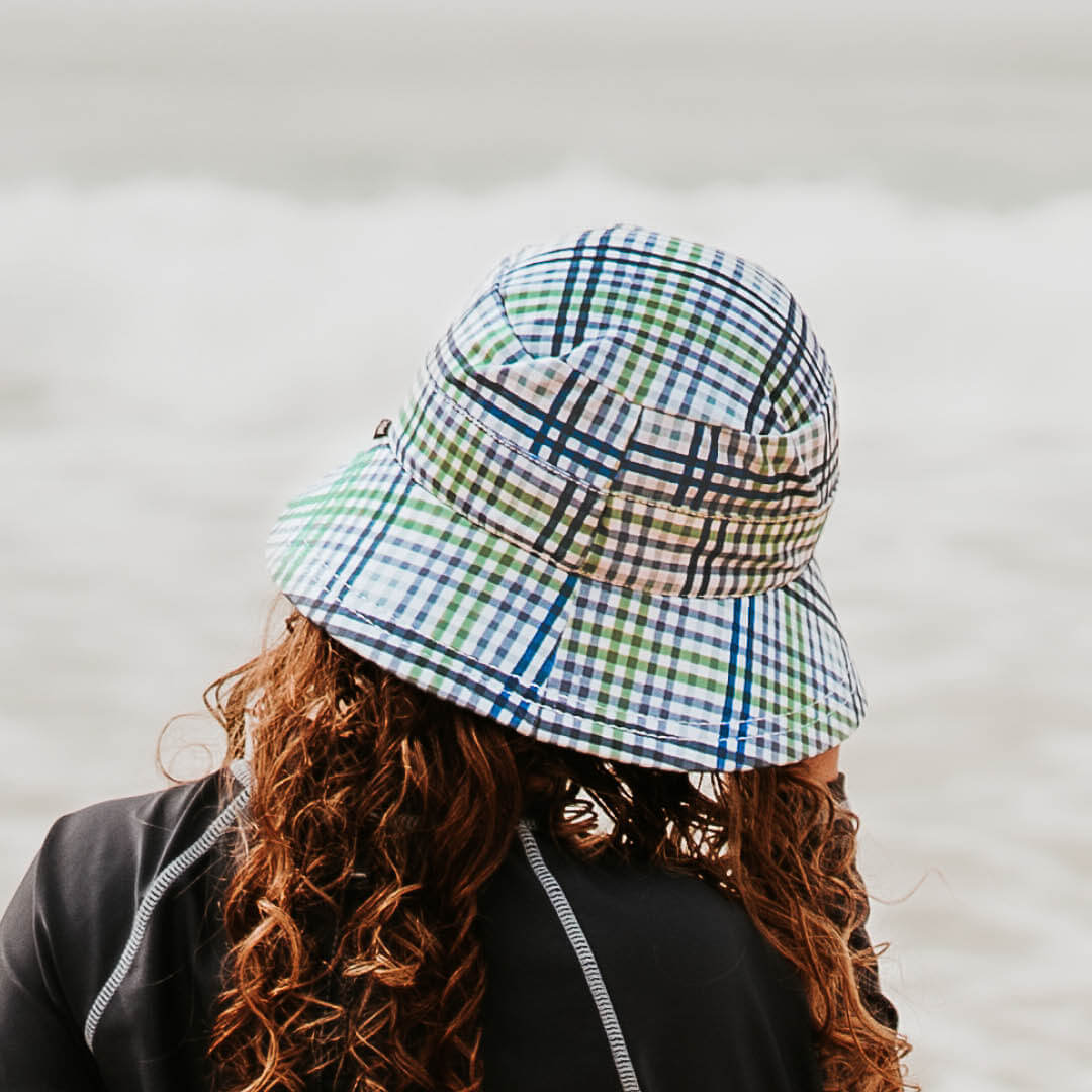 Bedhead Check Swim Bucket Hat