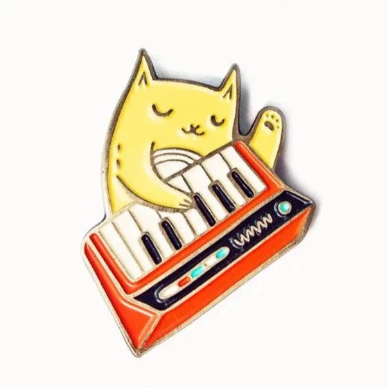 Boygirlparty Keyboard Cat Pin - Red