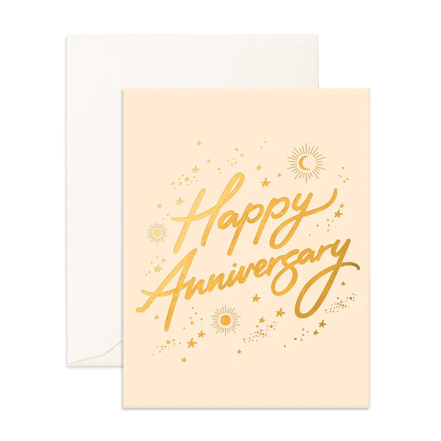 Fox & Fallow Happy Anniversary Stars Card