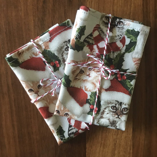Christmas Cats Hanky