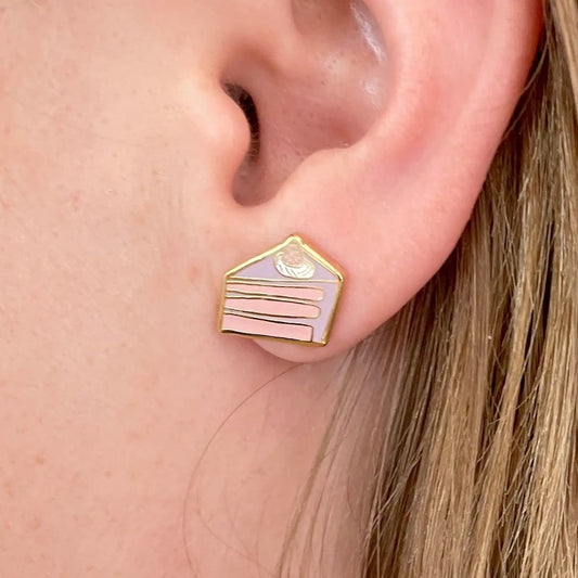Jenny Lemons Cake Enamel Earrings