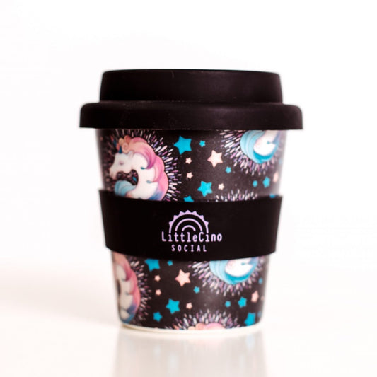 Little Cino Social Unicorn Babycino Cup - Black
