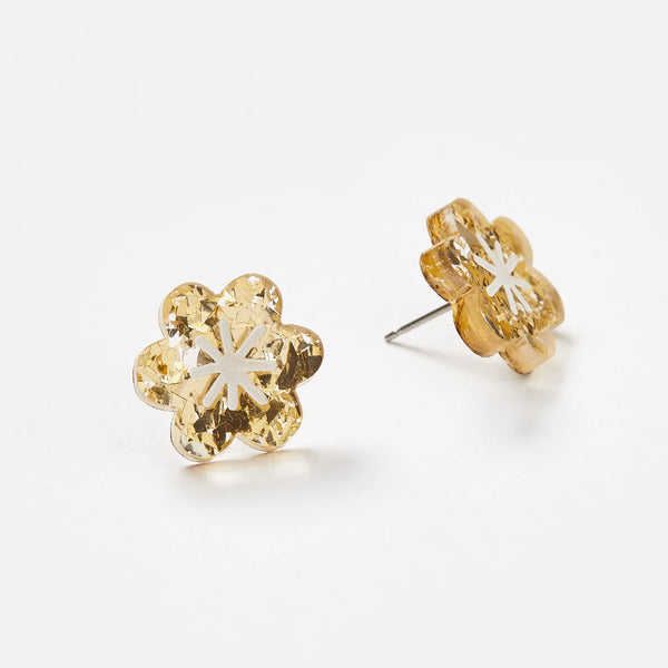 Martha Jean Aster Stud Earrings - Gold