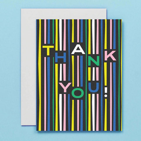 My Darlin' Streamers Thank You Card