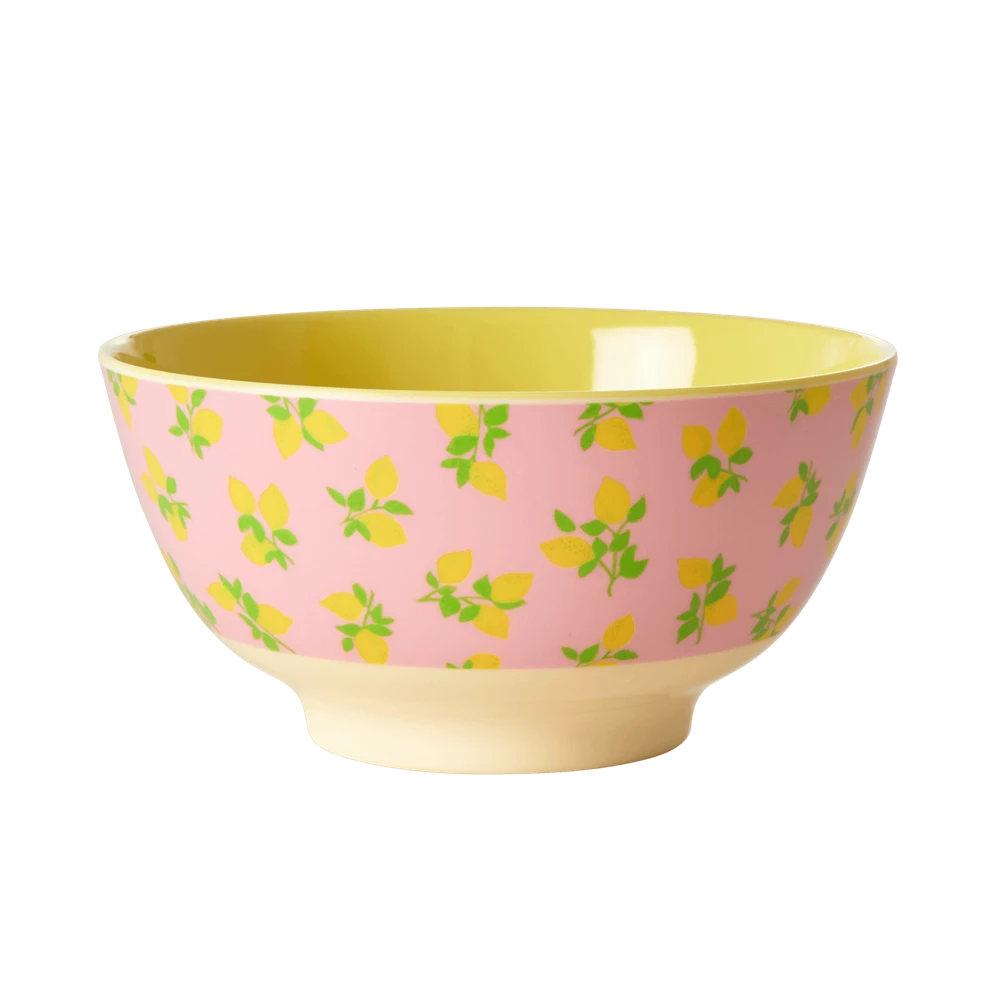 Rice Medium Melamine Bowl - Lemon