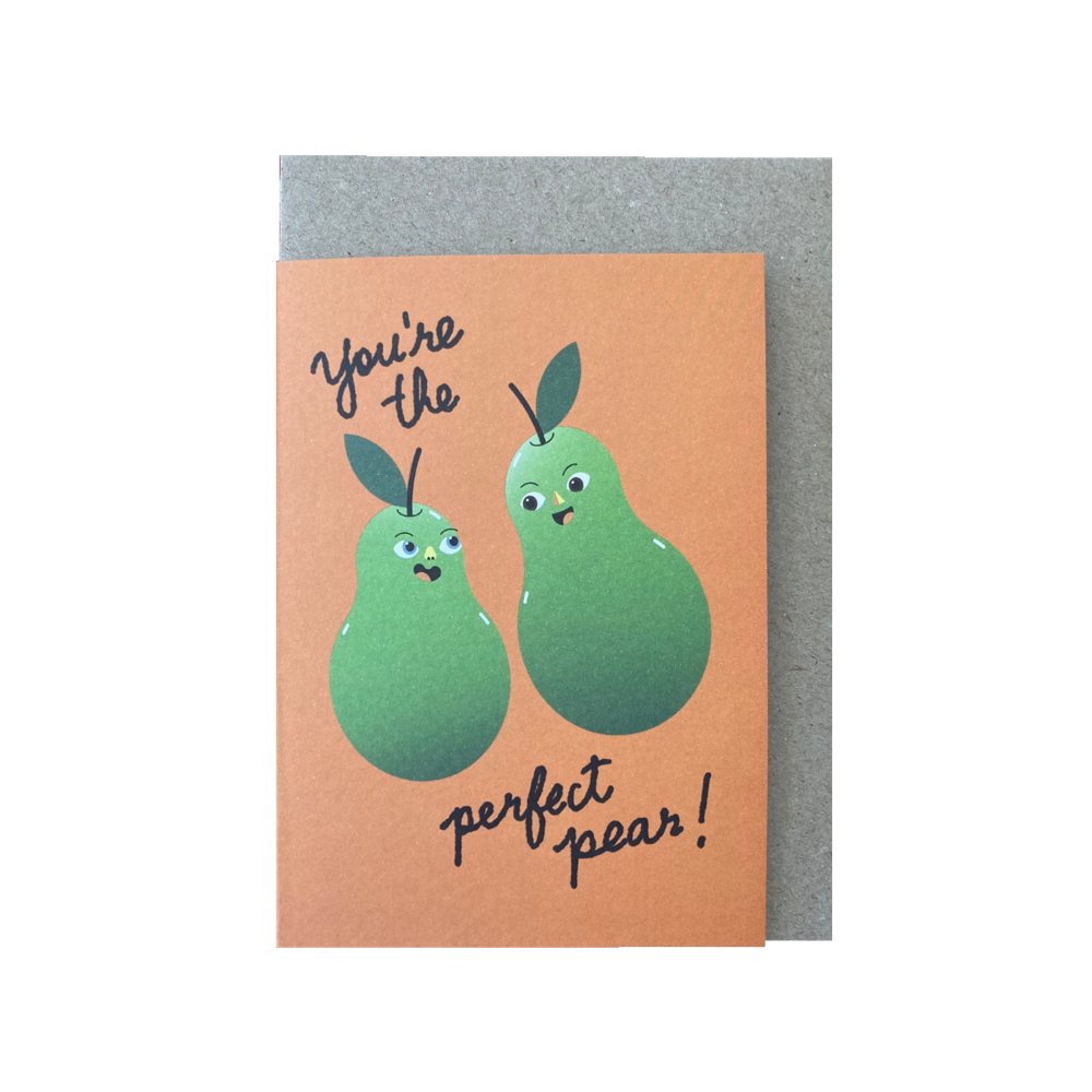 Snail Mail Paper Goods X Lisa Max Perfect Pear Card