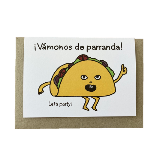 Snail Mail Paper Goods Taco Party Card