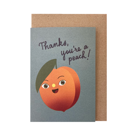 Snail Mail Paper Goods X Lisa Max You're a Peach Card